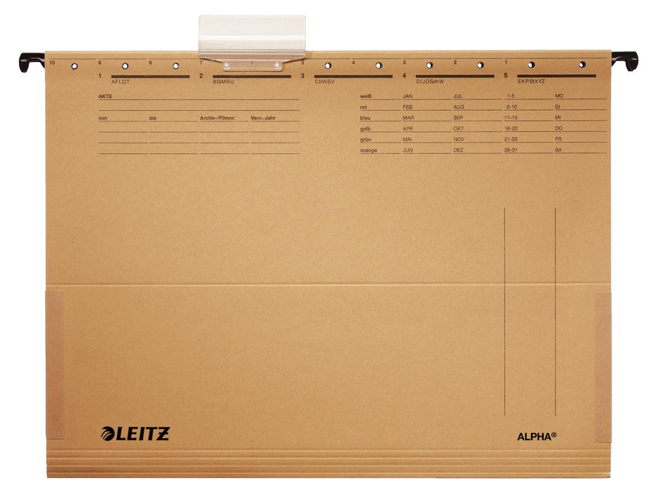 Leitz Hängetaschen Alpha 1916 Naturbraun