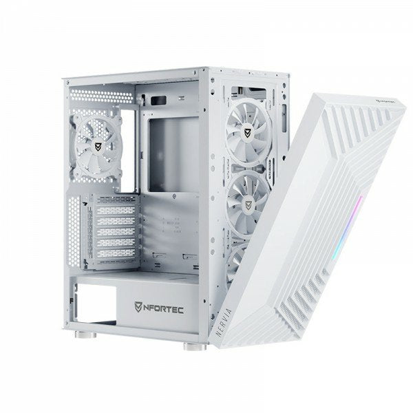 EAN 8435443722066 - Nfortec NF-CS-NERVIA-W carcasa de ordenador Torre Blanco imagen 8