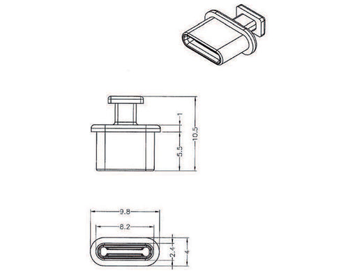 EAN 4043619640133 - DeLOCK 64013 tapa de seguridad para enchufe USB Tipo C Negro 10 pieza(s) imagen 2