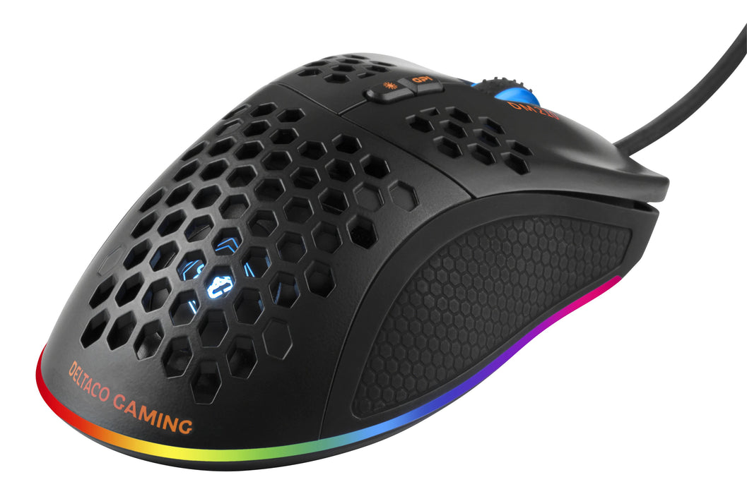 EAN 7333048047021 - Deltaco Gaming GAM-108 ratón Juego mano derecha USB tipo A Óptico 6400 DPI imagen 9