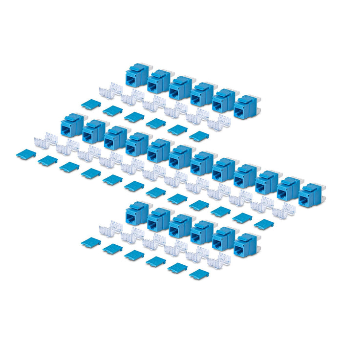 Startech.Com Startech - Keystone Jack - 180°, 110 Punch Down - Cat 6 - Utp - Rj-45 - Azul - Conforme Taa (Paquete Con 24)