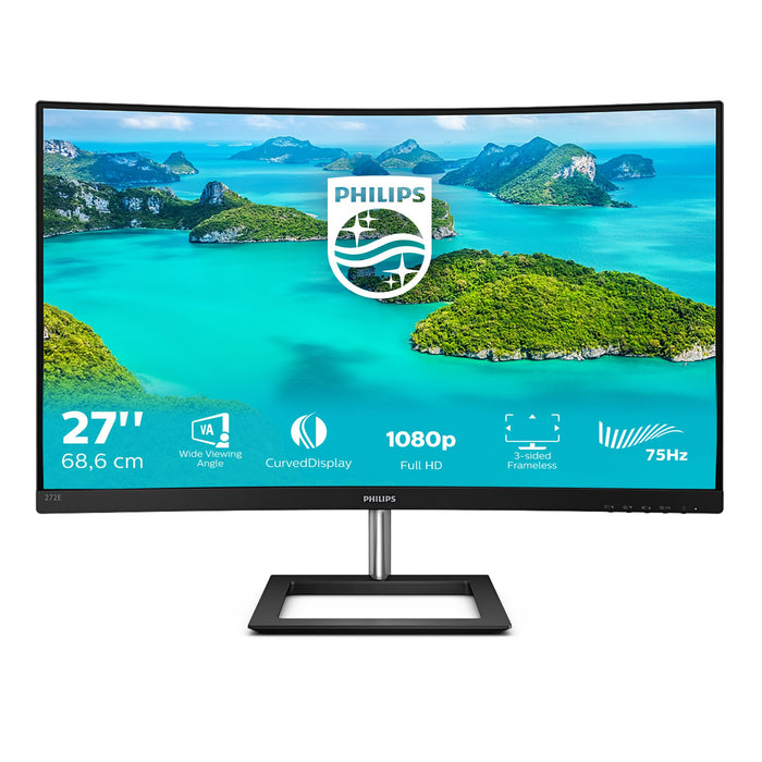 EAN 8712581758431 - Philips E Line 272E1CA/00 pantalla para PC 68,6 cm (27") 1920 x 1080 Pixeles Full HD LCD Negro imagen 2