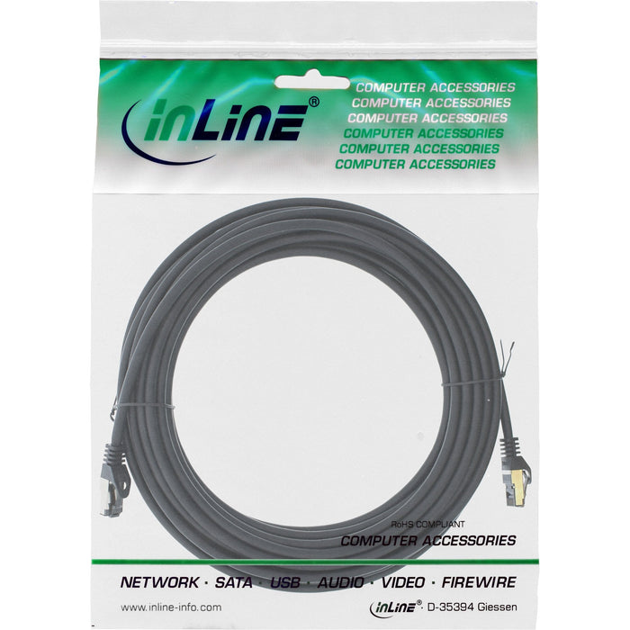 Cable De Red Inline S/Ftp Pimf Cat.8.1 Libre De Halógenos 2000mhz Negro 15m