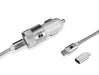 EAN 8436586742102 - SUBBLIM SUBCHG-5CPD10 cargador de dispositivo móvil Smartphone Plata Encendedor de cigarrillos, USB Carga imagen 3