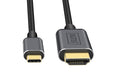EAN 4016032465072 - Digitus DA-70821 adaptador de cable de vídeo 1,8 m USB Tipo C HDMI tipo A (Estándar) Gris imagen 3