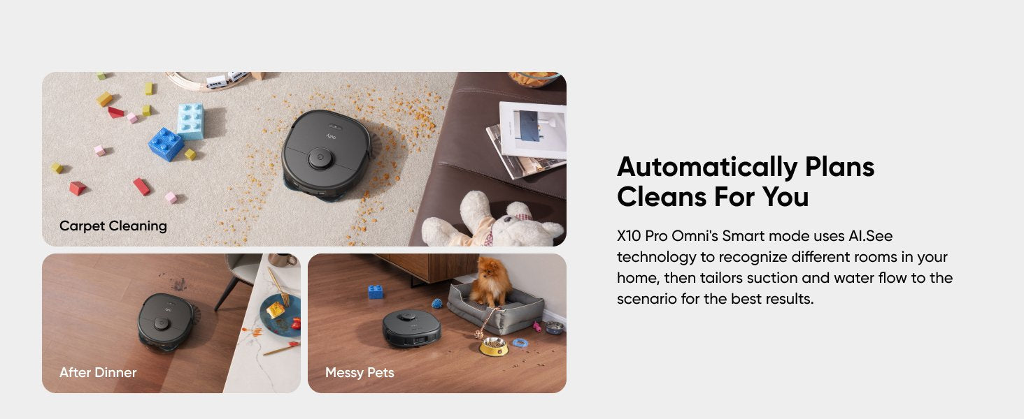 Robot De Limpieza Con Estación De Vaciado Automático Eufy X10 Pro Omni