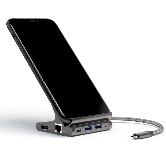 EAN 4252011900411 - 4smarts 7in1 USB 3.2 Gen 1 (3.1 Gen 1) Type-A + Type-C Gris imagen 3