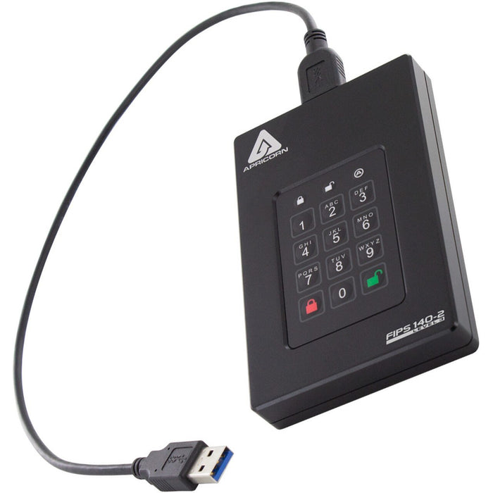 EAN 708326914758 - Apricorn AFL3-5TB disco duro externo 5400 RPM USB Type-A / USB Type-C 3.2 Gen 1 (3.1 Gen 1) Negro imagen 6