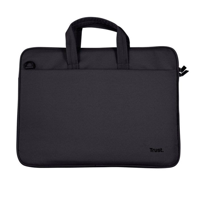 Maletin De Portátil 14" Trust Bologna Slim Eco Compartimento Acolchado Negro