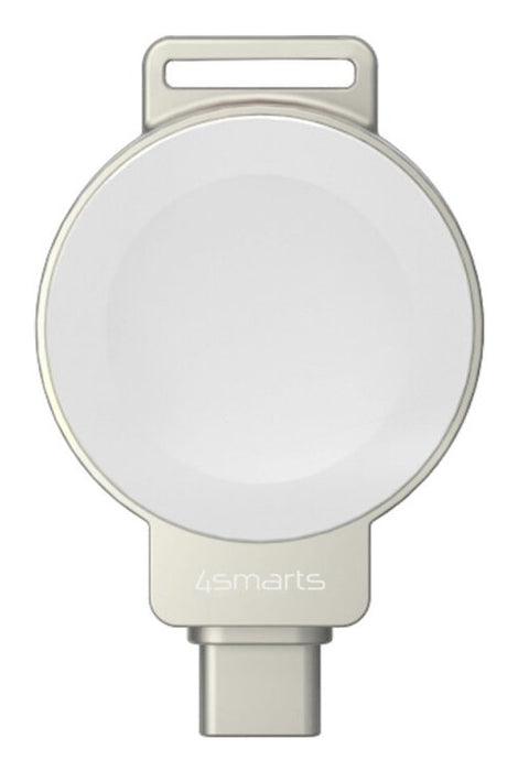 EAN 4252011911479 - 4smarts 541476 cargador de dispositivo móvil Reloj inteligente Marrón, Plata, Blanco USB Cargador inalámb imagen 1
