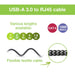 EAN 8059018369656 - Techly ICOC U3A-RJ45-010 cable de red Negro, Plata 1 m Cat6 F/UTP (FTP) imagen 5