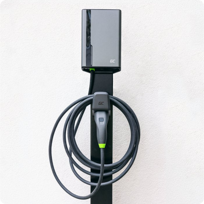 EAN 5904326374676 - Green Cell GC EVGC021B2250 - Wallbox, 3,6 - 22 KW, 5 m, NFC Gris Aluminio Pared Pantalla incorporada LED imagen 5