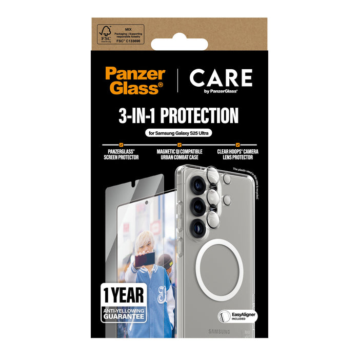 EAN 5715685016189 - PanzerGlass ® | CARE™ by ® 3-in-1 Bundle Samsung Galaxy S25 Ultra Protector de pantalla 1 pieza(s) imagen 3