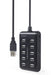 EAN 8716309124638 - Gembird UHB-U2P10P-01 hub de interfaz USB 2.0 Type-A Negro imagen 1
