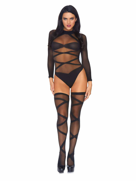 EAN 0714718262918 - Leg Avenue 8471_00122 conjunto de ropa interior y bodi Negro imagen 3