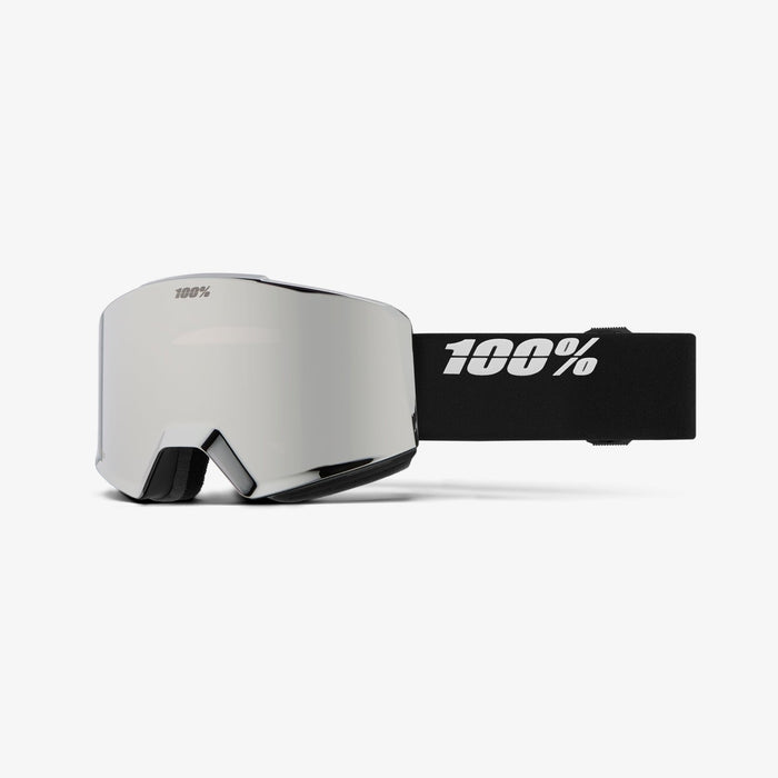 100percent Snow - Norg Goggle Essential Black Silver Ml Mirror