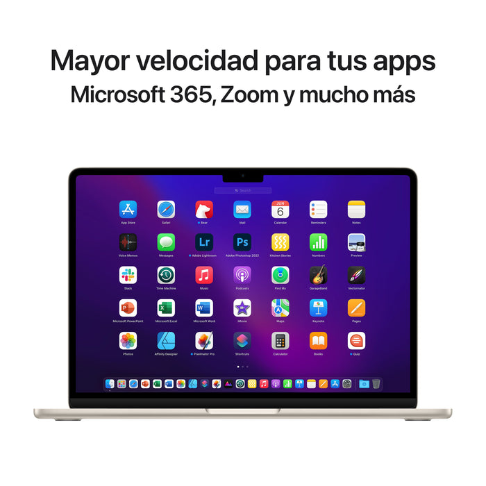 EAN 0195949900105 - Apple MacBook Air Apple M M2 Portátil 34,5 cm (13.6") 16 GB 256 GB SSD Wi-Fi 6 (802.11ax) macOS Sonoma Be imagen 10