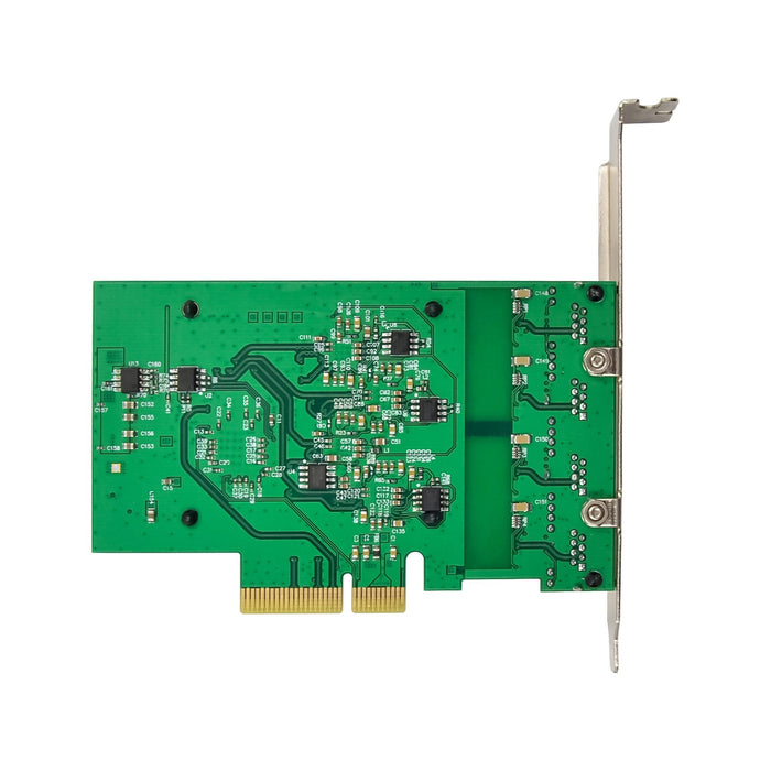 Inline® Quad Gigabit Network Card, 4x Rj45 2.5gb/S, Pcie X4, Incl. Lp Bracket