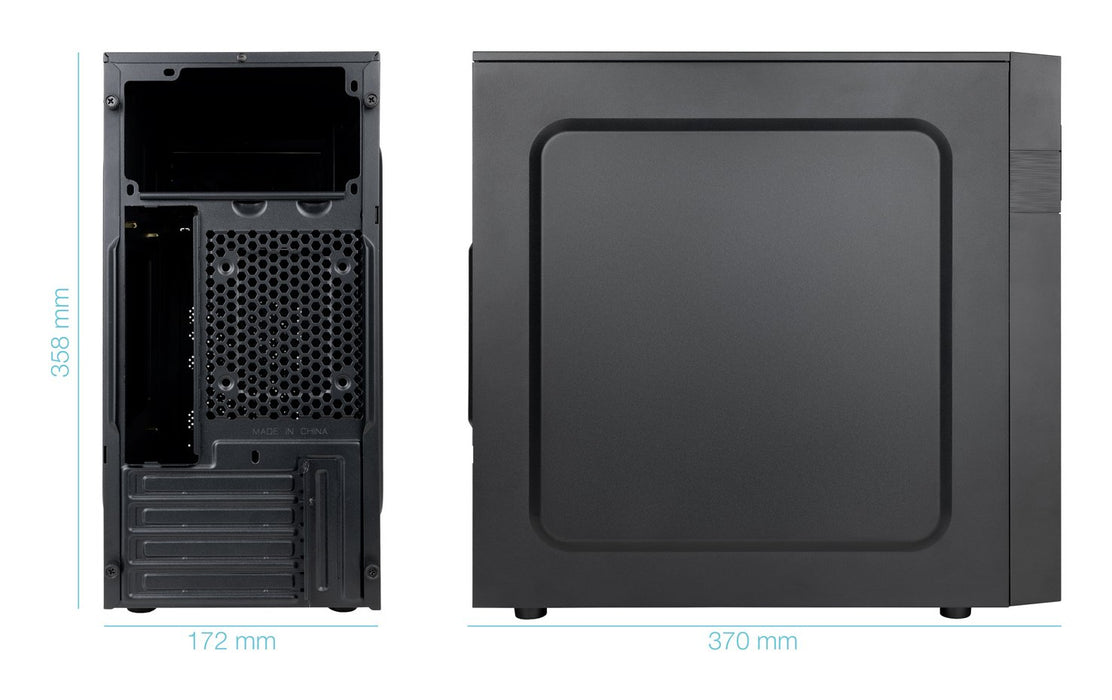 EAN 8433281017221 - TooQ Isobox Ultra Mini Tower Negro 500 W imagen 2