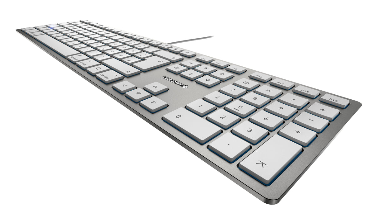 Cherry Kc 6000 Slim For Mac Teclado Usb Reino Unido Interruptor: Cherry Sx Plata