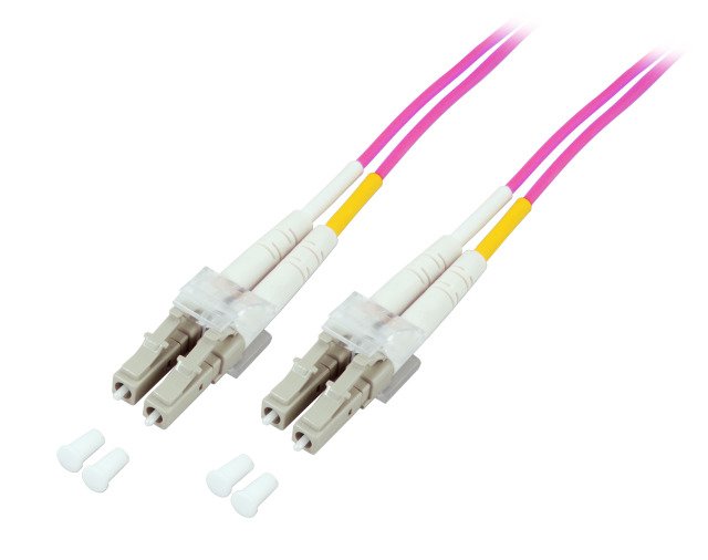 Efb Elektronik O0319.30 Cable De Fibra Optica 30 M Lszh Om4 2x Lc Violeta