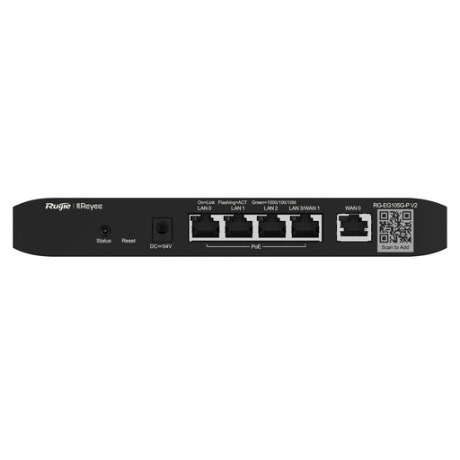 EAN 6971693271579 - Ruijie Networks RG-EG105G-PV2 router Gigabit Ethernet Negro imagen 1