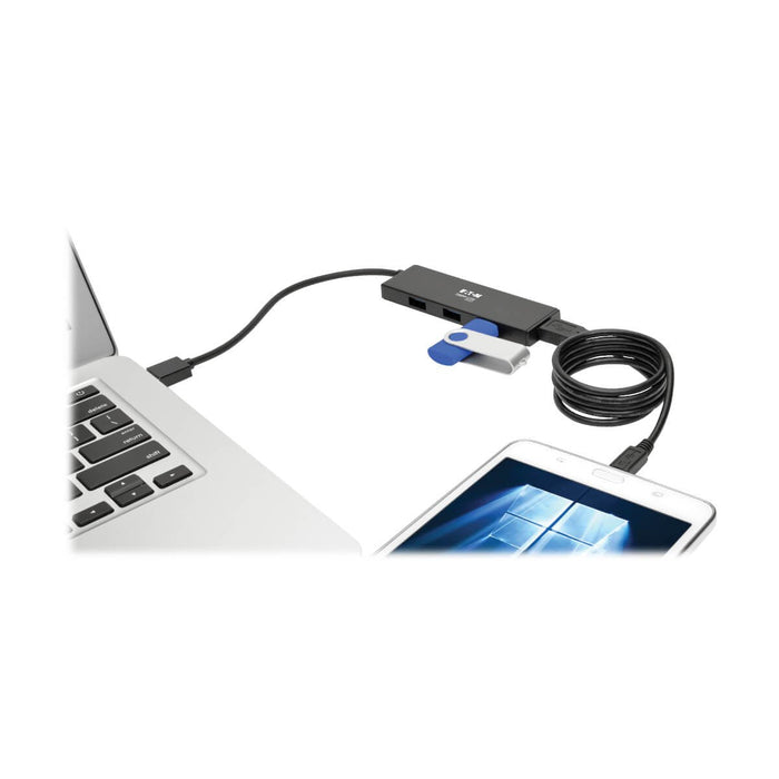 Tripp Lite Hub Portatil Ultra Delgado De 4 Puertos Usb 3.0 Superspeed