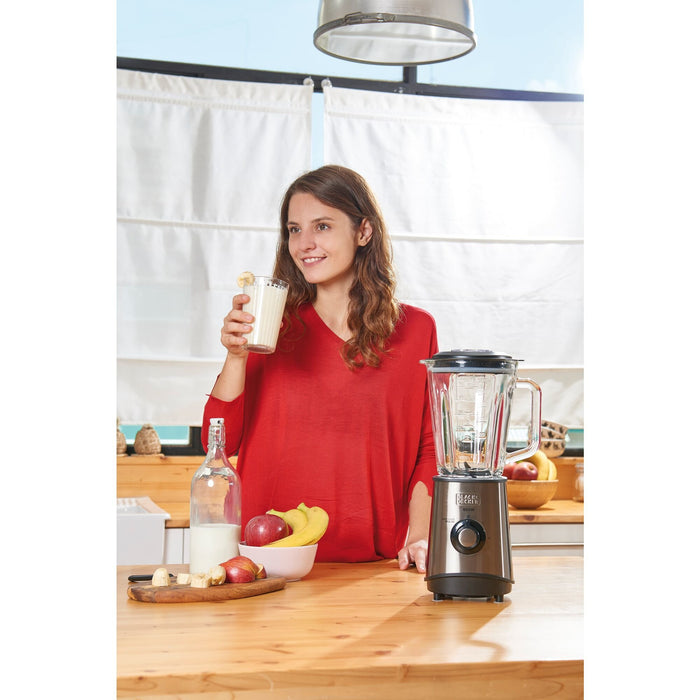 EAN 8432406120020 - Black & Decker BXJB800E Batidora de vaso 800 W Negro, Transparente imagen 8