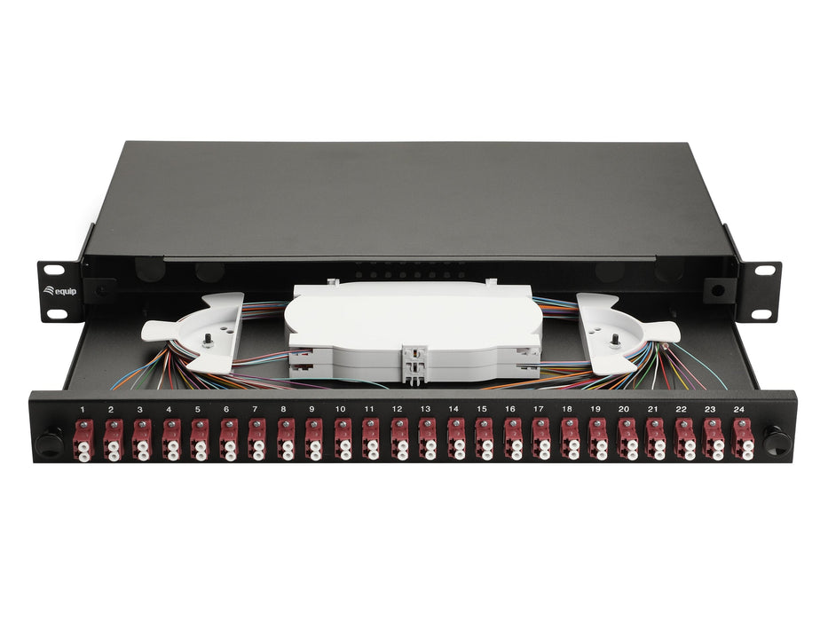 Equip Lwl-Spleisskamen 24-Port Lc-Duplex Om4 1u Komplett Sw