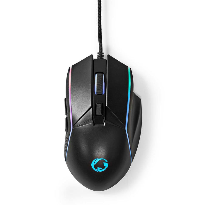 EAN 5412810411269 - Nedis GMWD510BK ratón Juego mano derecha USB tipo A Óptico 7200 DPI imagen 1