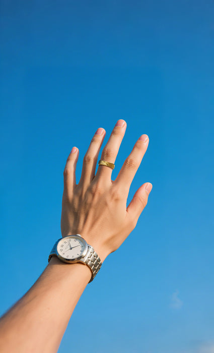 Anillo Inteligente Ringconn Gen2 Para Mujeres Y Hombres - Portátil Para El Seguimiento Del Sueño Y La Actividad Física - Frecuencia Cardíaca - Color Plata Futuro, Talla 9
