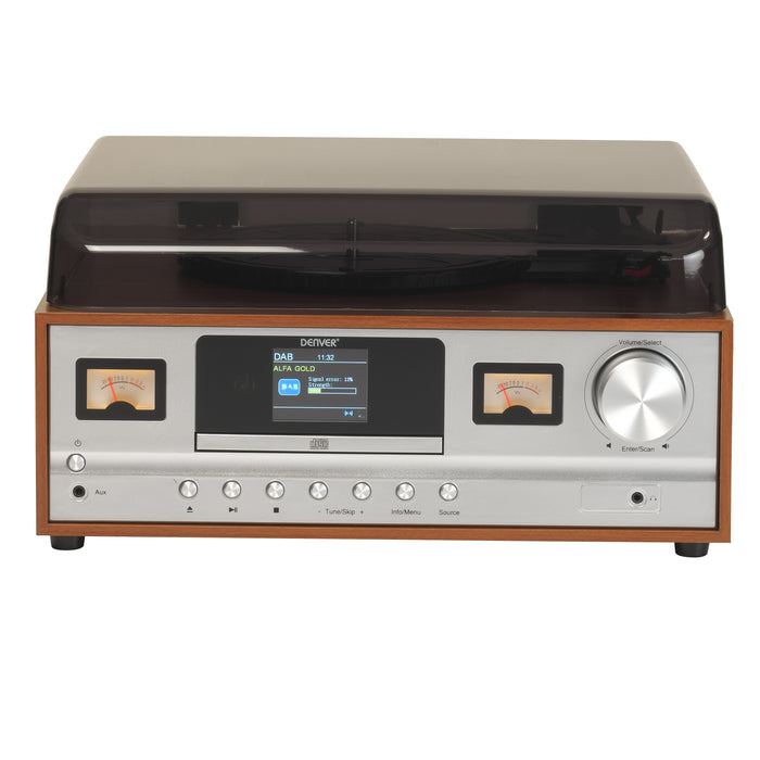 Denver Mrd-52 Lightwood Tocadiscos