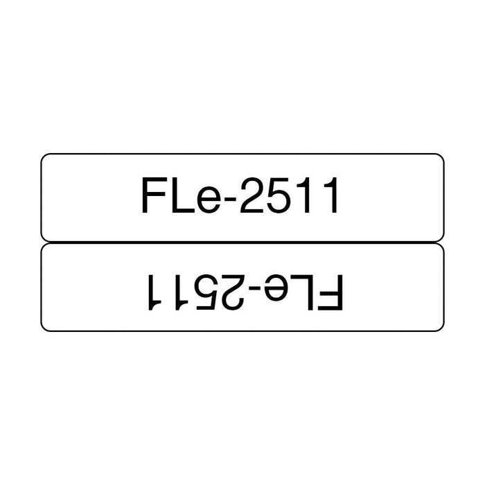 Brother Fle-2511 Negro On Blanco Flag Tape For Brother P-Touch D800w P900w P950nw
