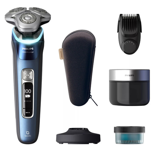 EAN 8720689030120 - Philips XP9201/33 afeitadora Máquina de afeitar de rotación Recortadora Azul imagen 2