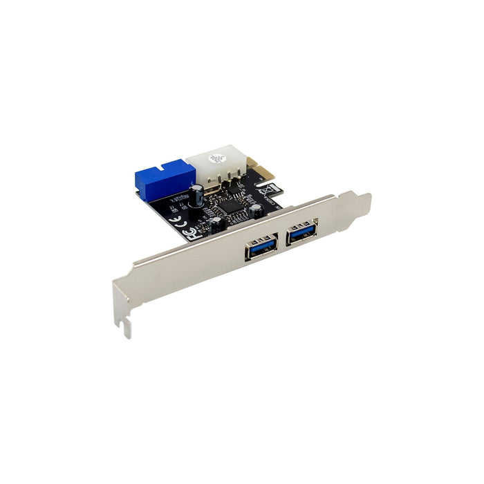 Inline® 2+2ports Usb 3.2 Gen.1 Host Controller, Pcie, W/Sata Power + Lp Bracket