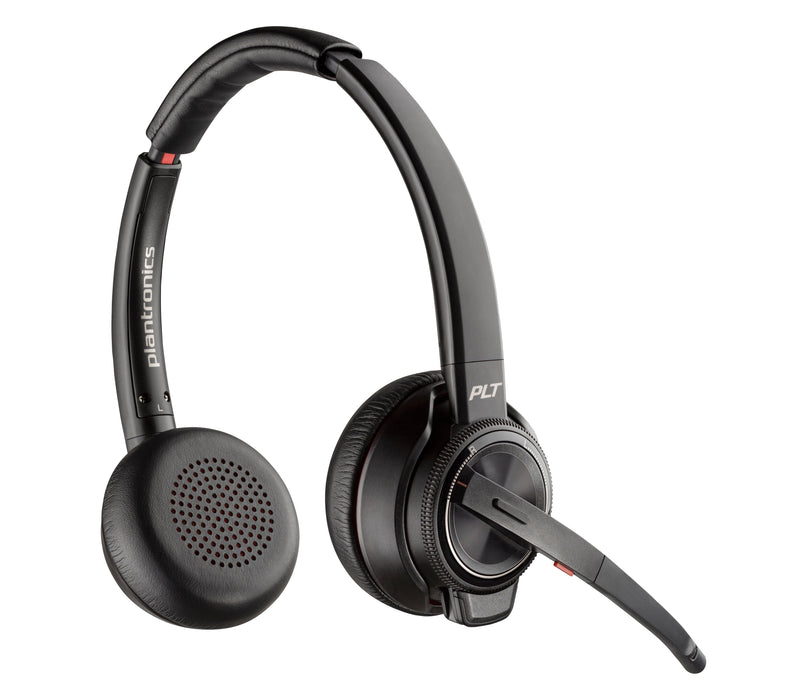 EAN 0196548585458 - HP Poly Savi 8220-M Office Stereo DECT 1880-1900 MHz Headset Oficina/Centro de llamadas Base de carga Neg imagen 1
