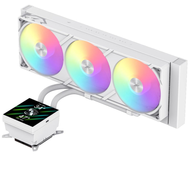 Gamemax  Cpu Liquid Cooler  Glacier 360 Lcd  White