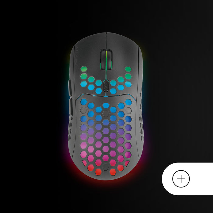 Teclado Mouse Y Alfombrilla Mars Gaming Mcpwxpt Negro H-Mech Frgb 3200dpi Portugues