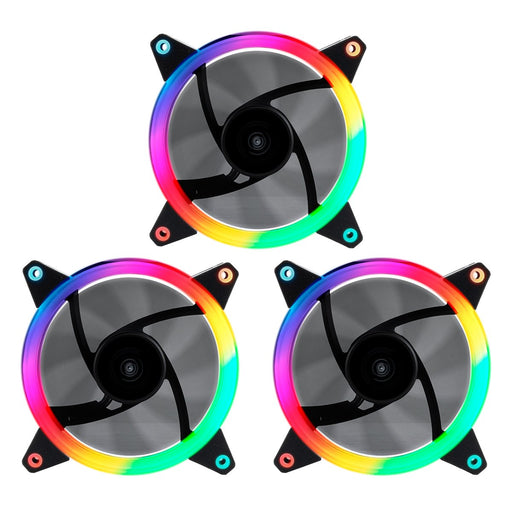 EAN 6940533544951 - UNYKAch Fan CANDY 30 ARGB Ring Led 120 mm Carcasa del ordenador 12 cm Negro 3 pieza(s) imagen 1