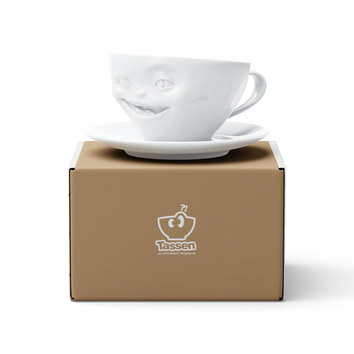 Fiftyeight Kaffeetasse 200ml - Zwinkernd Blanco