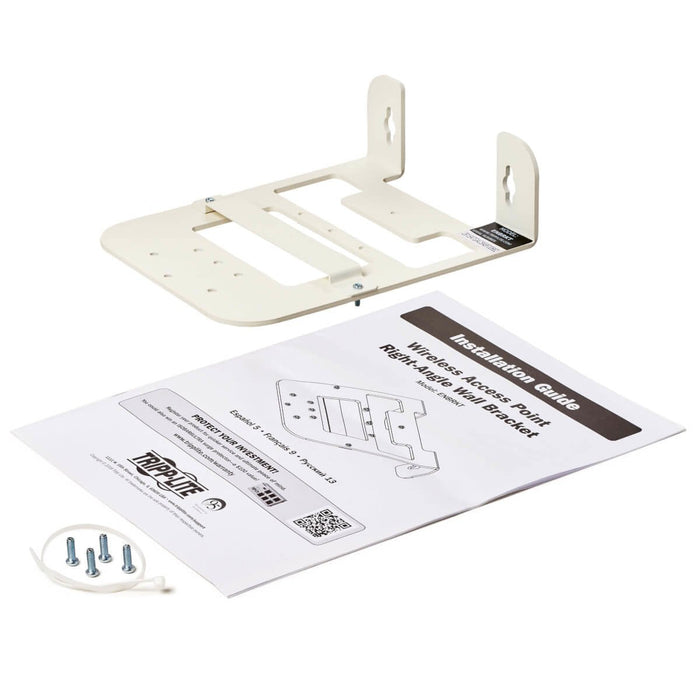 Universal Wall Bracket For Wireless Access Point - Right Angle  Steel White