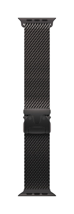 Titan Milanaise Armband, Schwarz, 49mm, Large