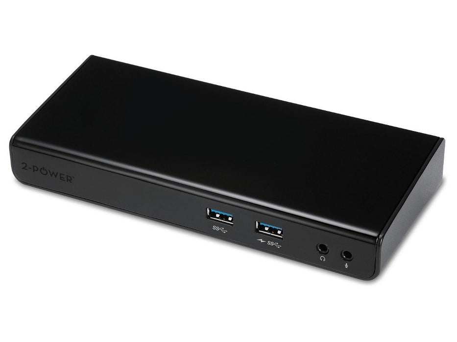 EAN 5055190174340 - 2-Power DOC0101A base para portátil y replicador de puertos Acoplamiento Negro imagen 1