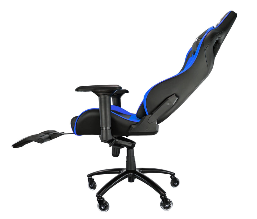 Talius Silla Caiman V2 Gaming Negra/Azul, Reposapies, 4d, Frog