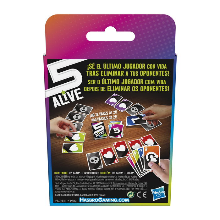 Hasbro Gaming - 5 Alive - Juego De Cartas - Vietnam