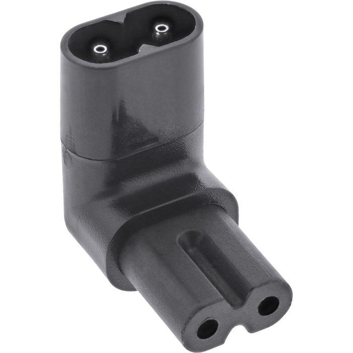 Adaptador De Alimentación Inline Iec 60320 C8 / C7, Ángulo Arriba/Abajo 2 Pines