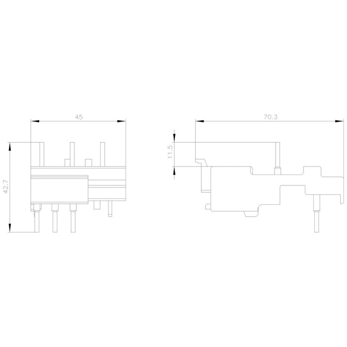 Siemens 3ra19211da00 Verbindungsbaustein Elektr.U.Mech. F.3rv1.2 U.3rt101 Ac+Dc