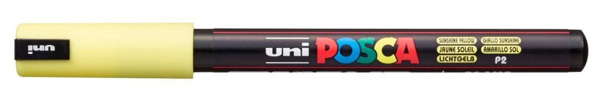 EAN 4902778249406 - POSCA PC-1MR marcador 1 pieza(s) Fibre tip Amarillo imagen 1