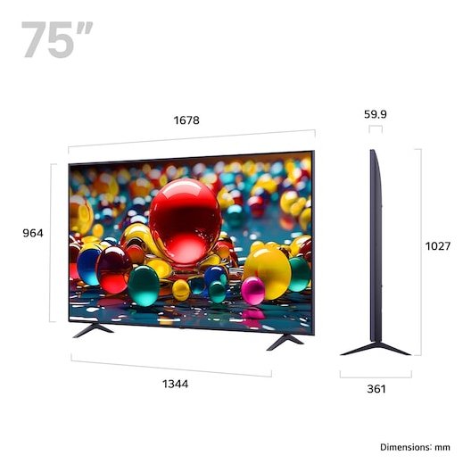 EAN 8806096531433 - LG UHD AI 75UA74006LB Televisor 190,5 cm (75") 4K Ultra HD Smart TV Wifi Azul imagen 2