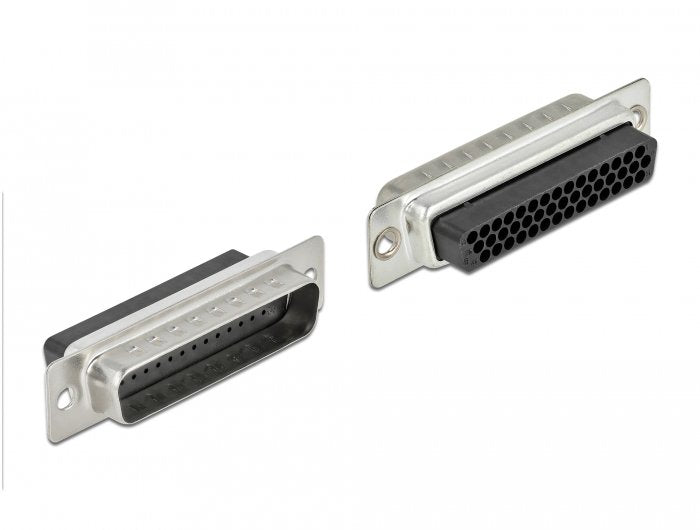 Delock 66835 D-Sub Hd De 44 Pines Macho Engarzado A 2 X Rj45 Hembra Con Kit De Montaje Beige